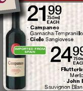 Campaneo Gamacha Tompranillo/Cielo Sangiovese-750ml Each