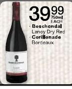 Boschendal Lanoy Dry Red/Corillonade Bordeaux-750ml Each