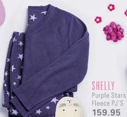 Shelly Purple Stars Fleece PJ's