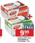 Lifebuoy Clini-Care 10 Complete Or Fresh Soap-150gm Each