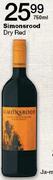 Simsonsrood Dry Red-750Ml
