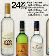 Four Cousins Natural Sweet White-750Ml