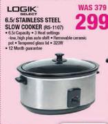 Logik Select 6.5Ltr Stainless Steel Slow Cooker(RS-1107)