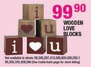 Wooden Love Blocks