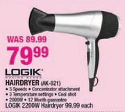 Logik Hair Dryer(AK-821)
