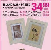 Island Wash Prints Assorted 100x150mm-Each