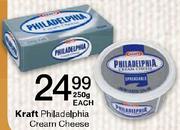 Kraft Philadelphia Cream Cheese-250gm Each
