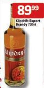 Klipdrift Export Brandy-750ml