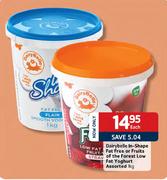 Dairybelle In-Shape Fat Free Or Fruits Of The Forest Low Fat Yoghurt Assorted-1kg Each