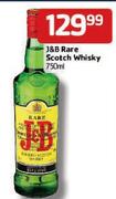 J & B Rare Scotch Whisky-750ml 