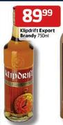 Klipdrift  Export Brandy-750ml