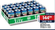 Castle Lite Non-Returnable Bottles-24X340ml Or Cans - 24X330ml
