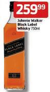 Johnnie Walker Black Label Whiskey - 750ml Each