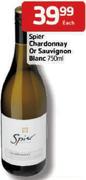 Spier Chardonnay Or Sauvignon Blanc - 750ml Each