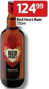 Red Heart Rum - 750ml Each