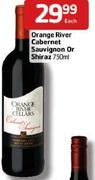 Orange River Cabernet Sauvignon Or Shiraaz -750ml Each