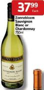 Zonnebloem Sauvignon Blanc Or Chardonnay - 750ml Each