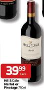 Hill & Dale Merlot Or Pinotage- 750ml Each