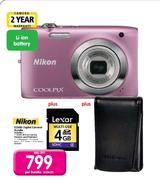 Nikon S2600 Digital Camera Bundle-Each