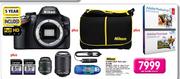 Nikon D3200 DSLR Twin Lens Bundle-Each