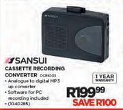 Sansui Cassette Recording Converter(DCR1003)