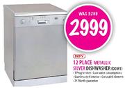 Defy 12 Place Metallic Silver Dishwasher(DDW1)