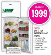 Defy White Top Freezer/Fridge(DFD426)-210Ltr.