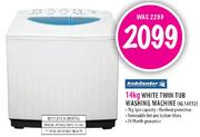 Kelvinator White Twin Tub Washing Machine(KL14TT2)-14kg
