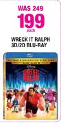 Wreck IT Ralph 3D/2D Blu-Ray Each