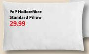 Pnp Hollowfibre Standard Pillow - Each