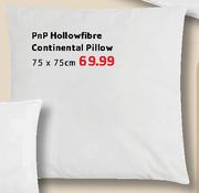 Pnp Hollowfibre Contiental Pillow - 75 X 75cm Each
