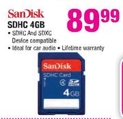 Sandisk SDHC 4GB