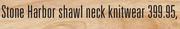 Stone Harbor Shawl Neck Knitwear-Each
