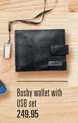 Busby Wallet With USB Set