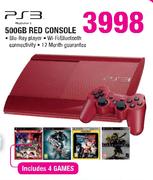 PS3 Red Console-500GB