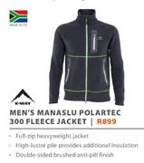 K-Way Men's Manaslu Polartec 300 Fleece Jacket