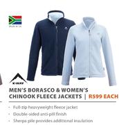 K-Way Men's Borasco & Women's Chinook Fleece Jackets-Each