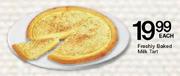 Freshly Baked Milk Tart Each