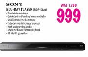 Sony Blu-Ray Player(BDP-S380)