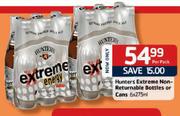 Hunters Extreme Non-Returnable Bottles Or Cans-6 x 275ml-Per Pack