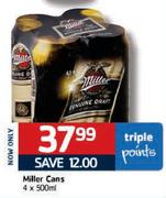 Miller Cans-4 x 500ml
