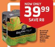 Brutal Fruit Assorted Flavours Cans Or Non-Returnable Bottles-6 x 275ml