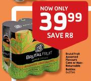 Brutal Fruits Assorted Flavours Cans or Non-Returnable Bottles 6x275ml-