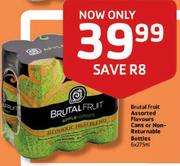 Brutal Fruit Flavours Cans or Non-Returnable Bottles - 6x275ml