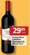 Orange River Cabernet Sauvignon or Shiraz- 750ml Each