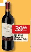 Hill & Dale Merlot or Pinotage - 750ml Each