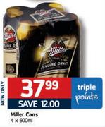 Miller Cans - 4x500ml