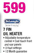 DeLonghi 7 Fin Oil Heater