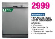 Kelvinator 12 Place Metallic Silver Dishwasher(KD12MM1)