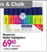 Staedtler Wallet Highlighters-Per 8 Pack